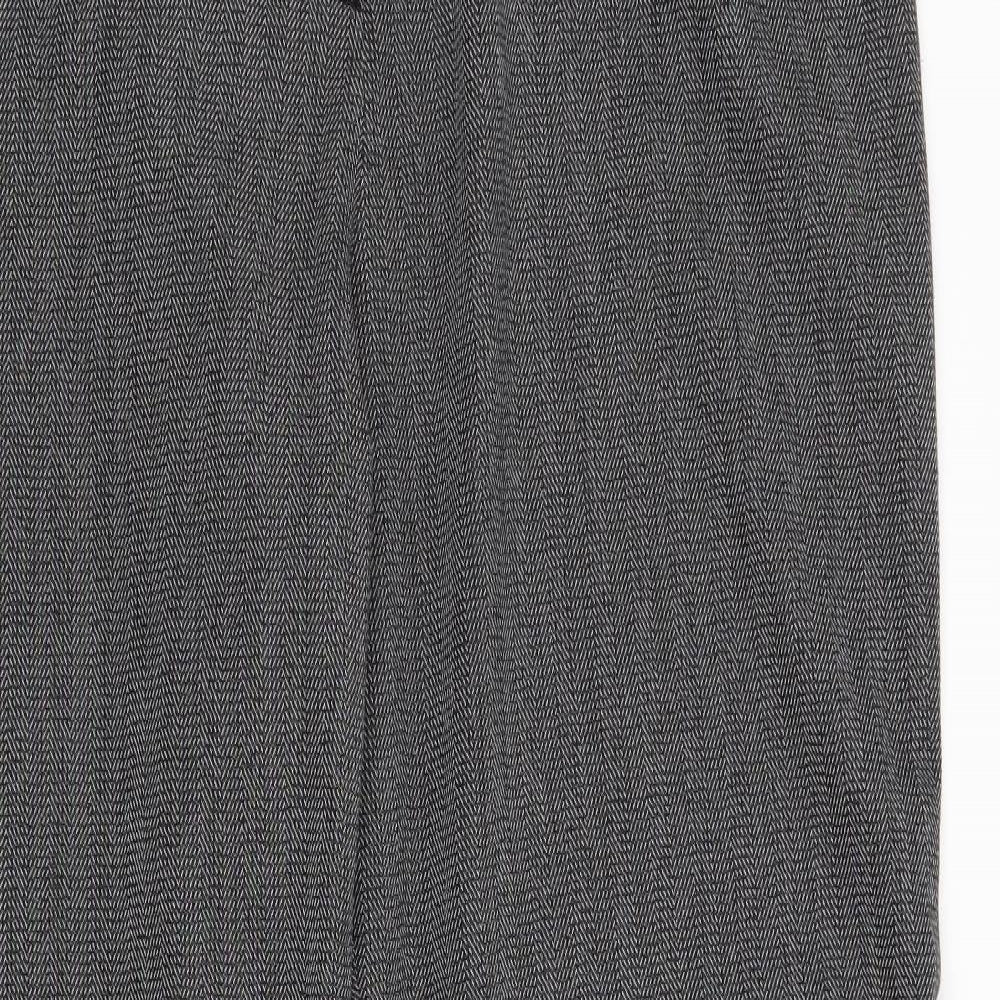 Simply Be Womens Grey Herringbone  Trousers  Size 22 L31 in