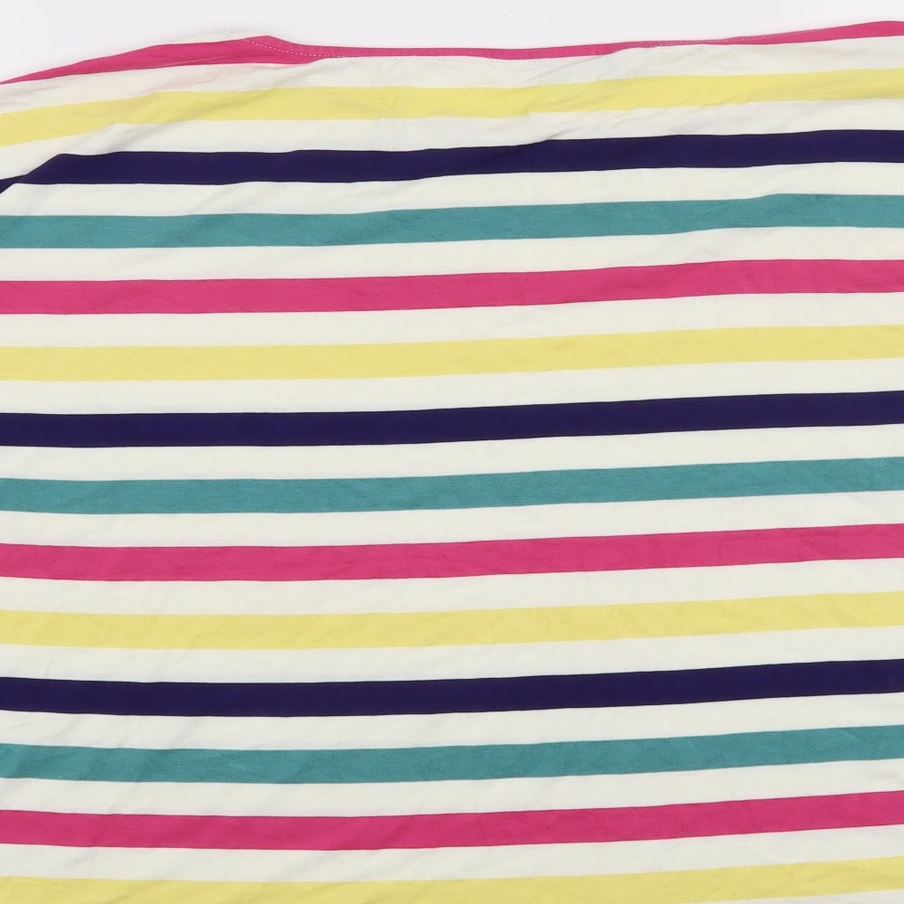 NEXT Womens White Striped  Basic Blouse Size 16