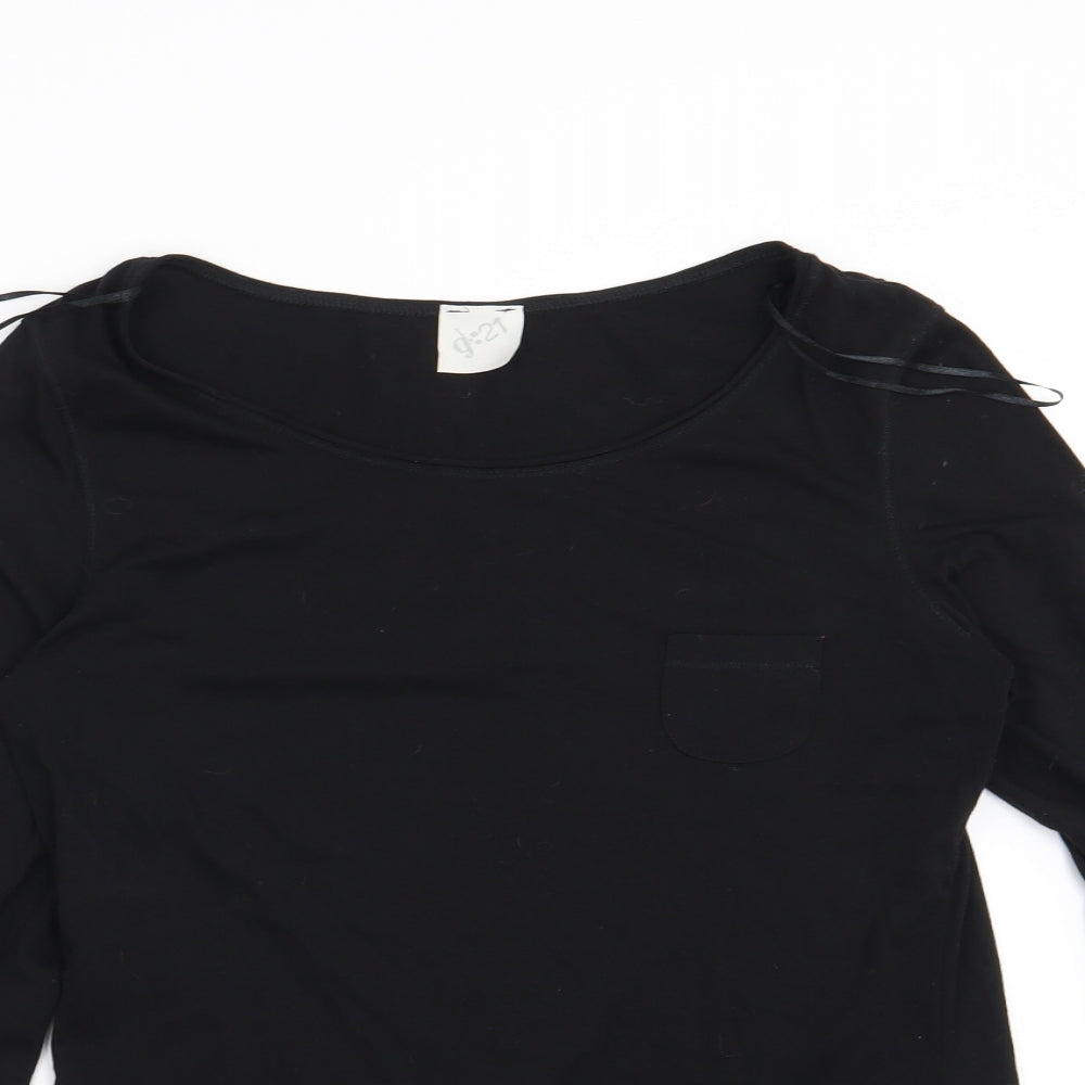George Womens Black   Basic T-Shirt Size 12