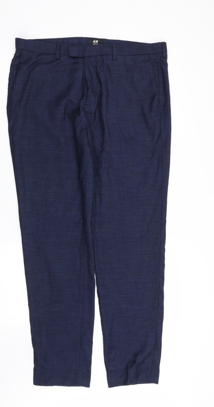H&M Mens Blue Trousers Size 36 in L31 in