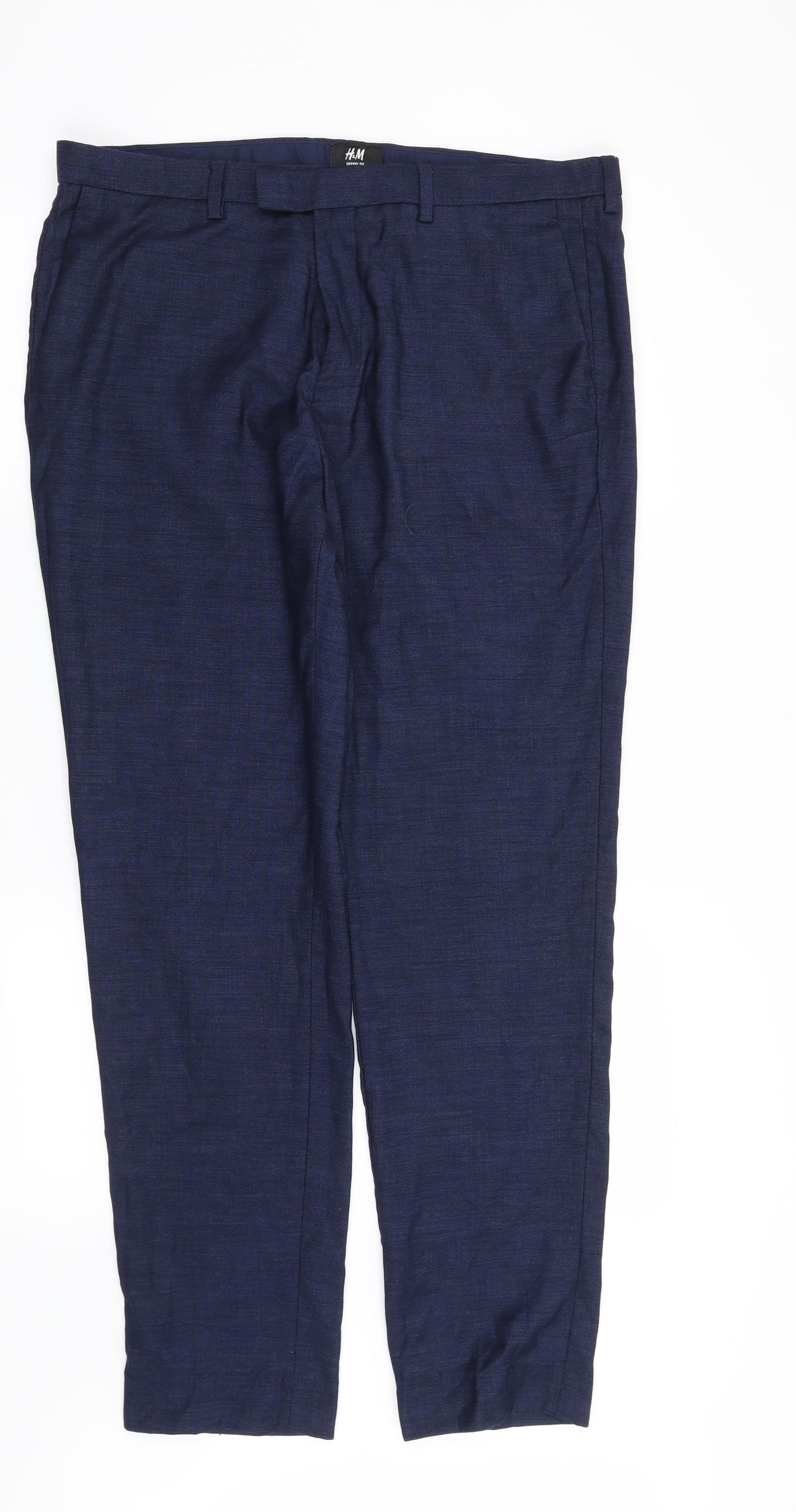 H&M Mens Blue   Trousers  Size 36 in L31 in