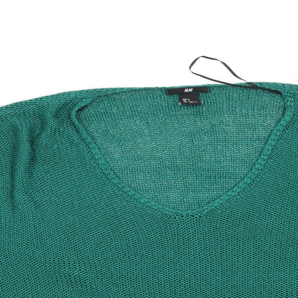 H&M Womens Green   Pullover Jumper Size S