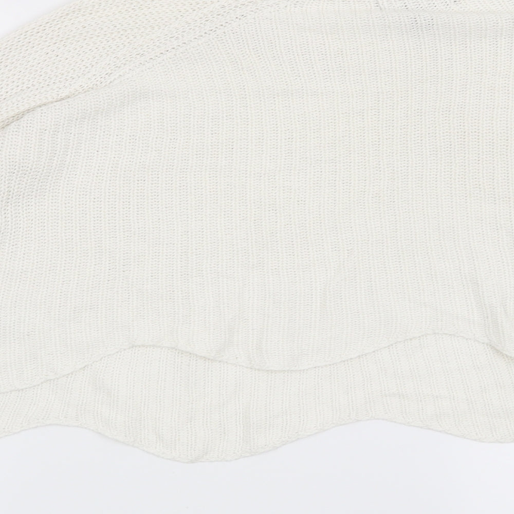 New Look Womens White   Pullover Jumper Size M