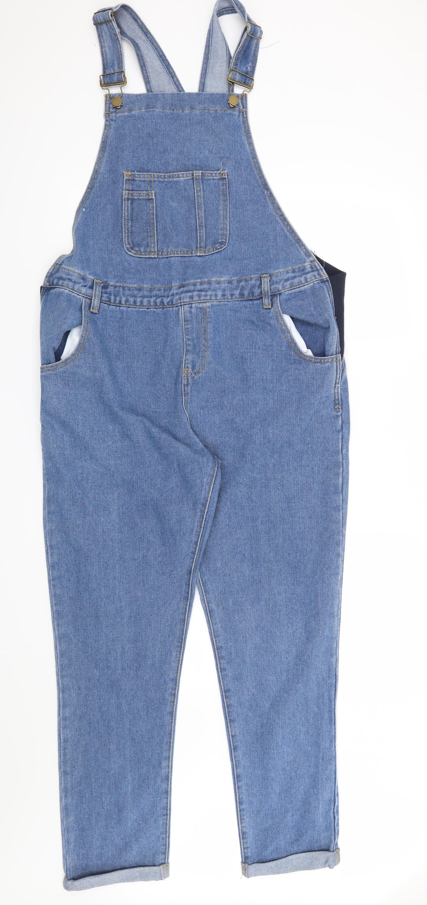 Boohoo Womens Blue   Dungaree One-Piece Size 12