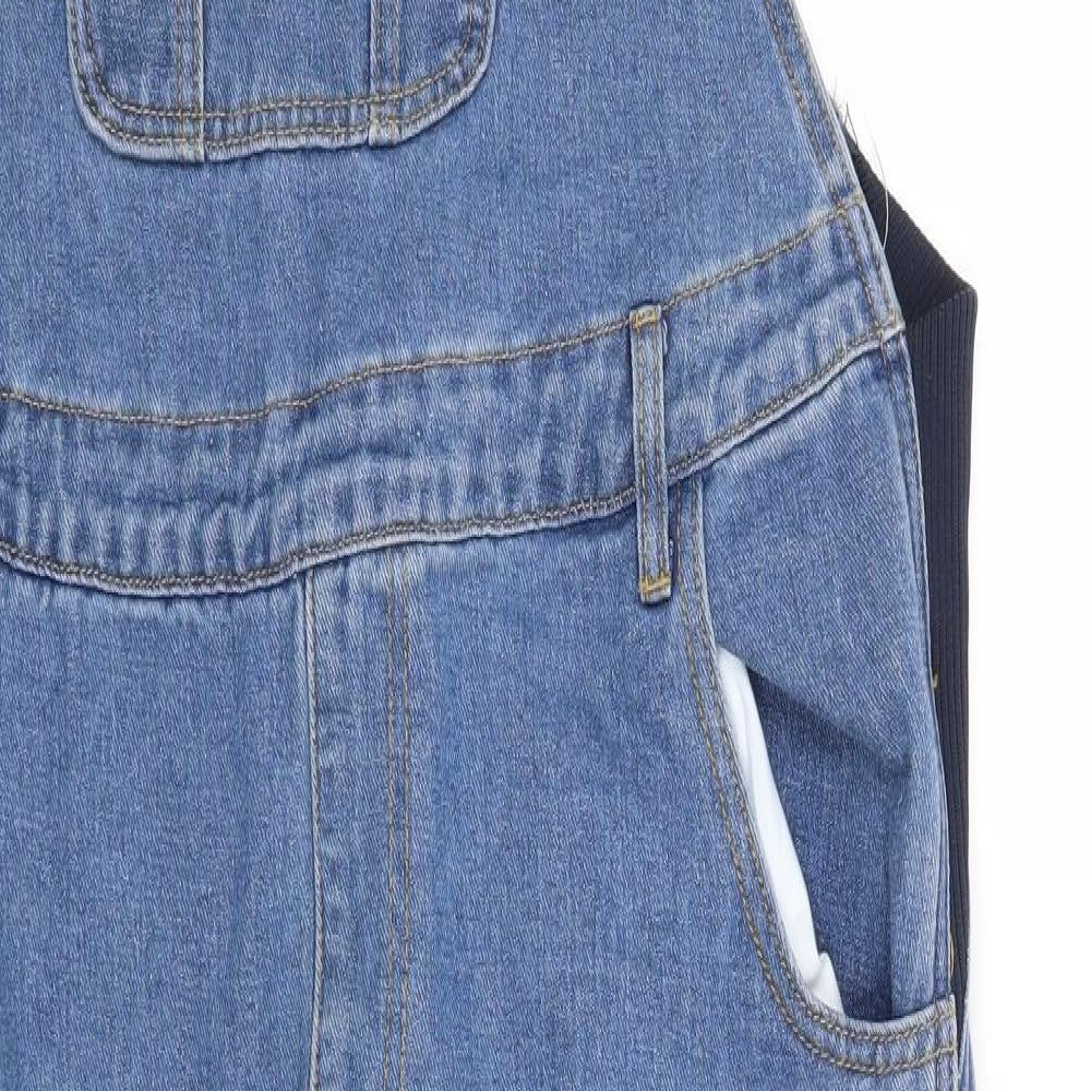 Boohoo Womens Blue   Dungaree One-Piece Size 12