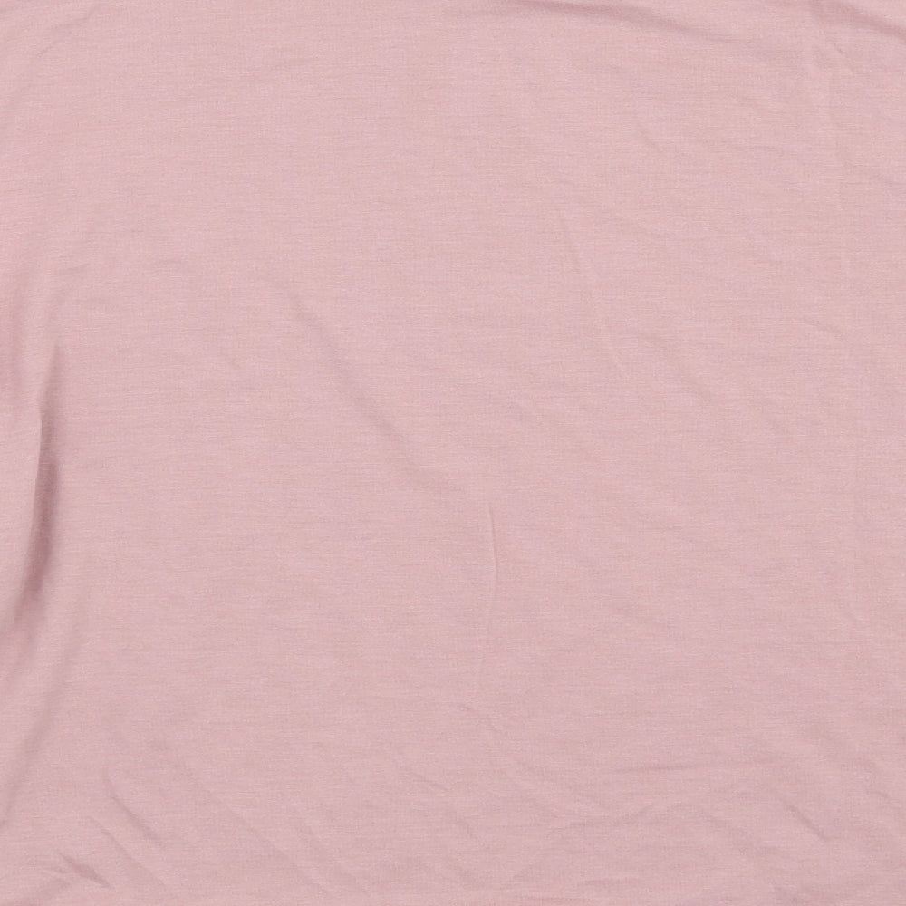 George Womens Pink Floral  Basic T-Shirt Size 18