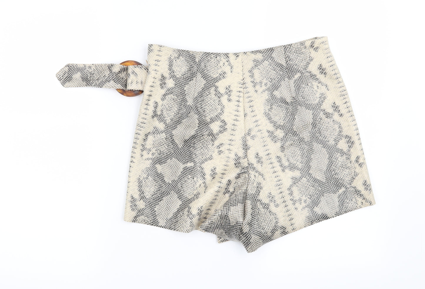 Zara Womens Beige Animal Print  Skort  Size S