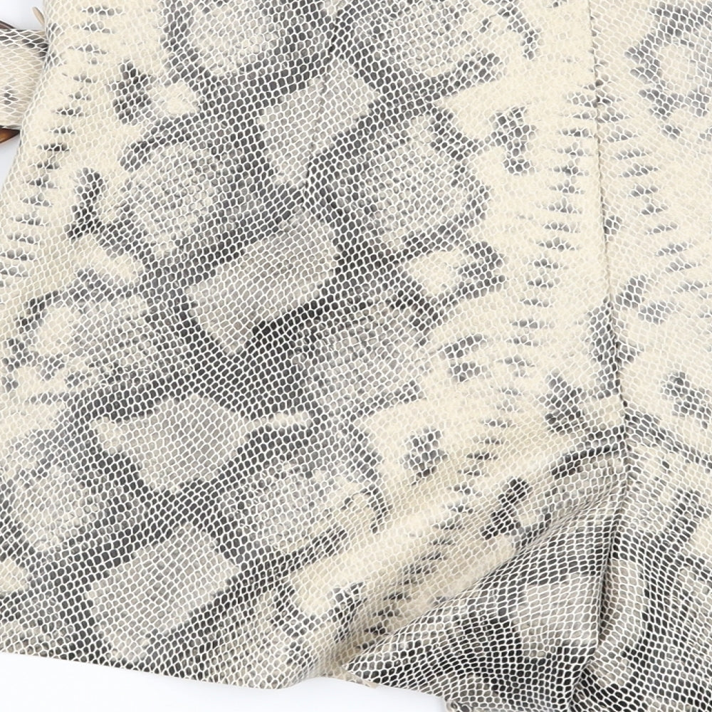 Zara Womens Beige Animal Print  Skort  Size S