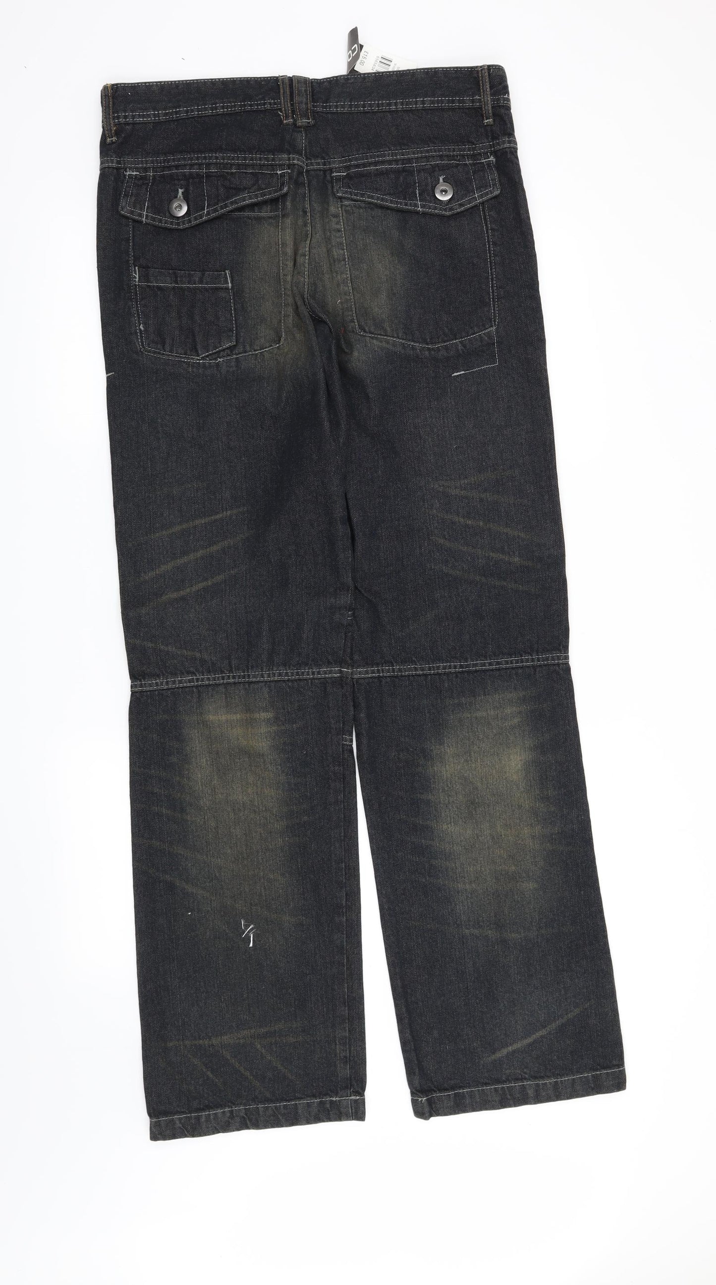 Denim CO Mens Blue   Straight Jeans Size 34 in L34 in