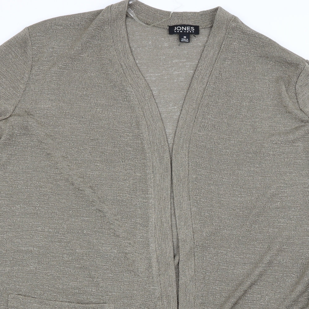 Jones New York Womens Beige   Cardigan Jumper Size M