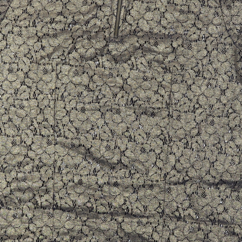 NEXT Womens Gold Floral  Basic Blouse Size 10