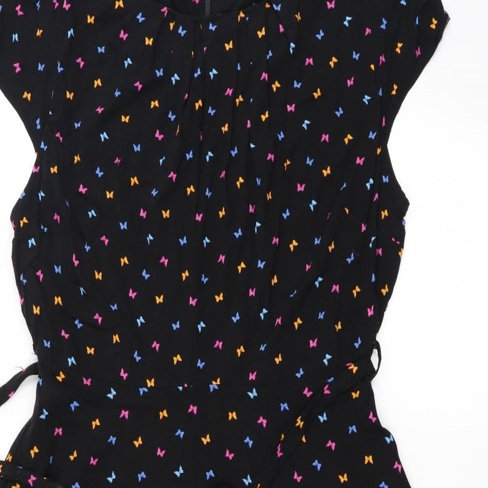 Dorothy Perkins Womens Black   A-Line  Size 14