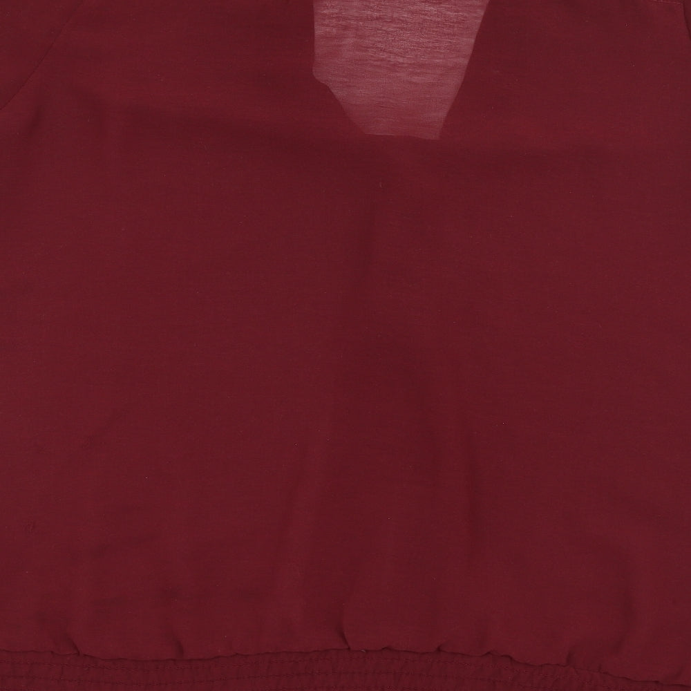F&F Womens Red   Basic Blouse Size 10