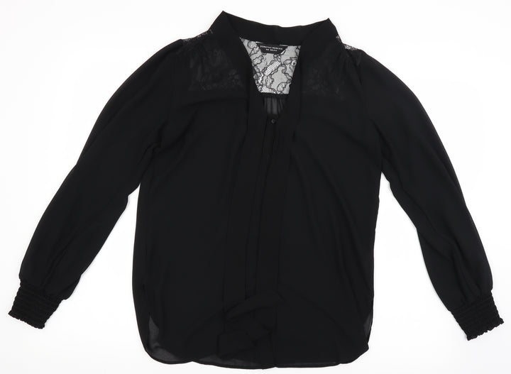 Dorothy Perkins Womens Black Basic Blouse Size 8