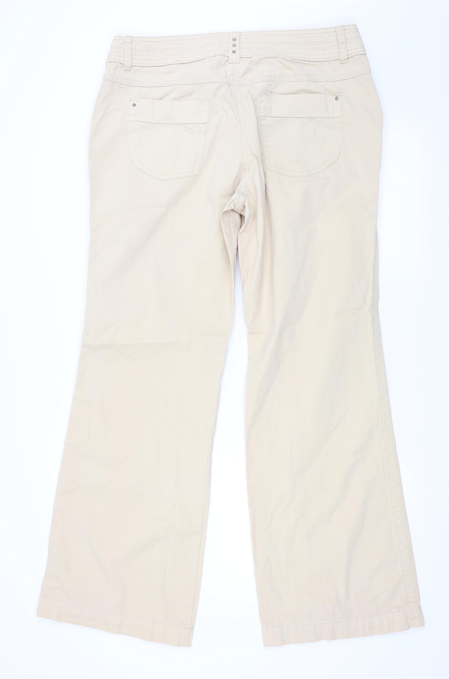 NEXT Womens Beige   Trousers  Size 16 L31 in