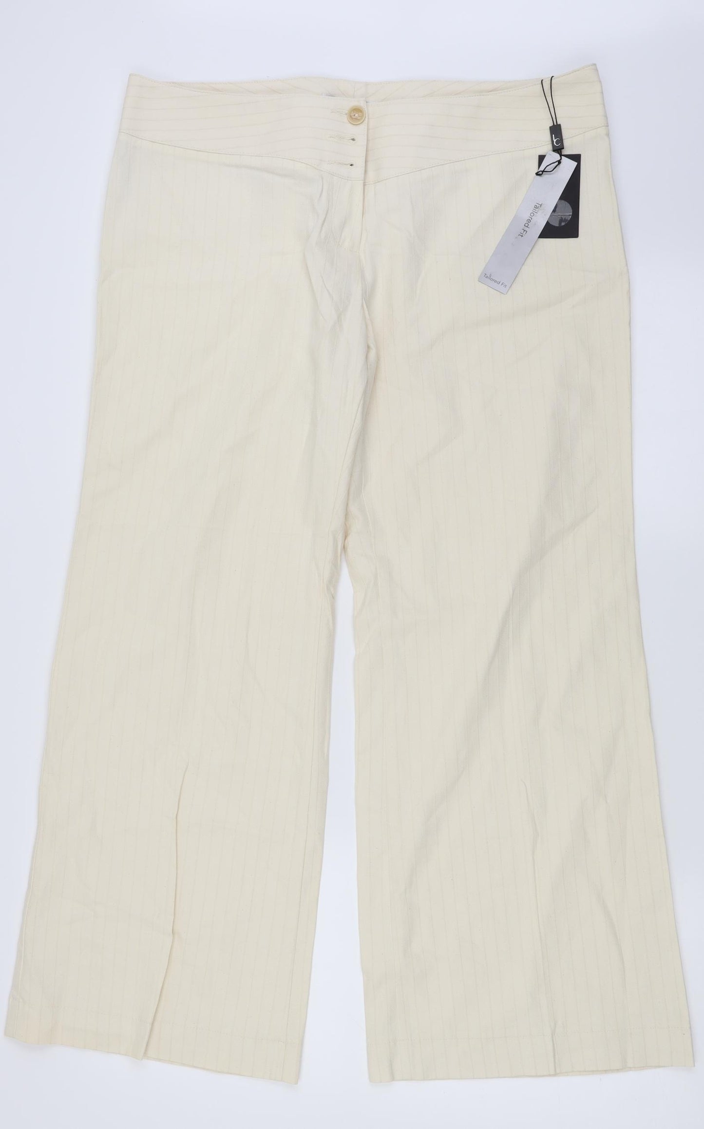 Marks and Spencer Womens Beige   Trousers  Size 16 L27 in