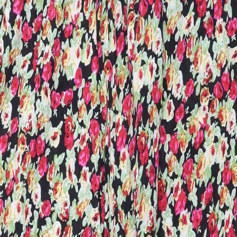 AX Paris Womens Multicoloured Floral  Jumpsuit One-Piece Size 14