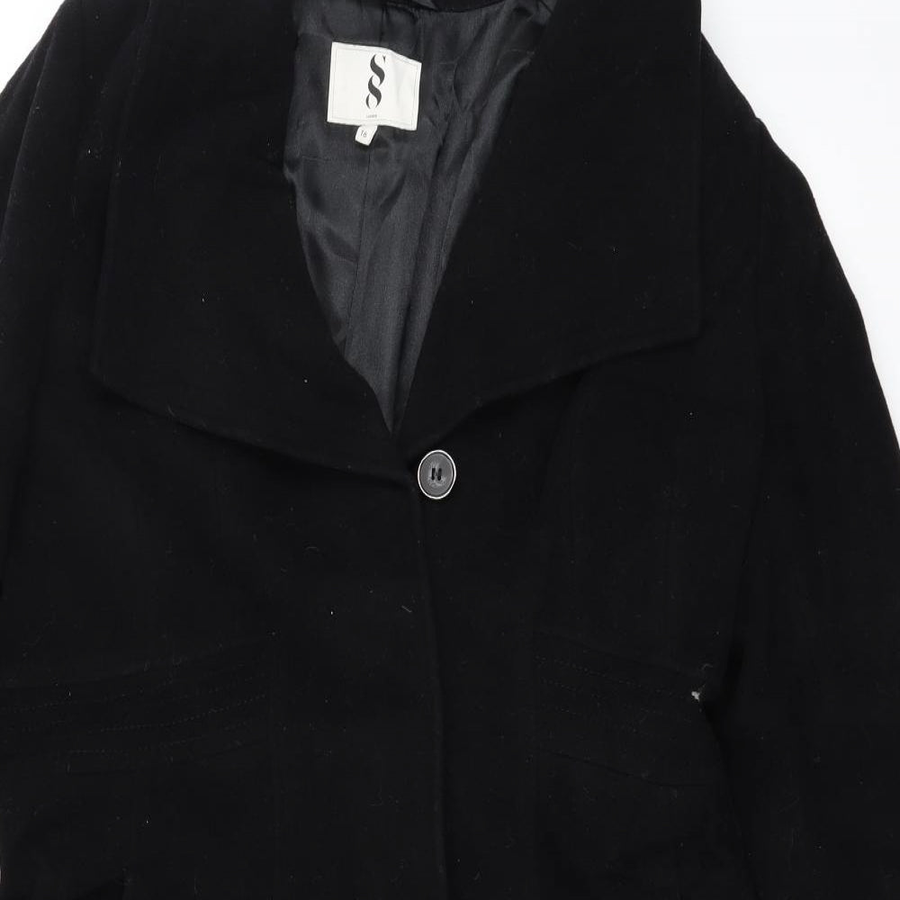 Studio 8  Womens Black   Jacket Coat Size 14
