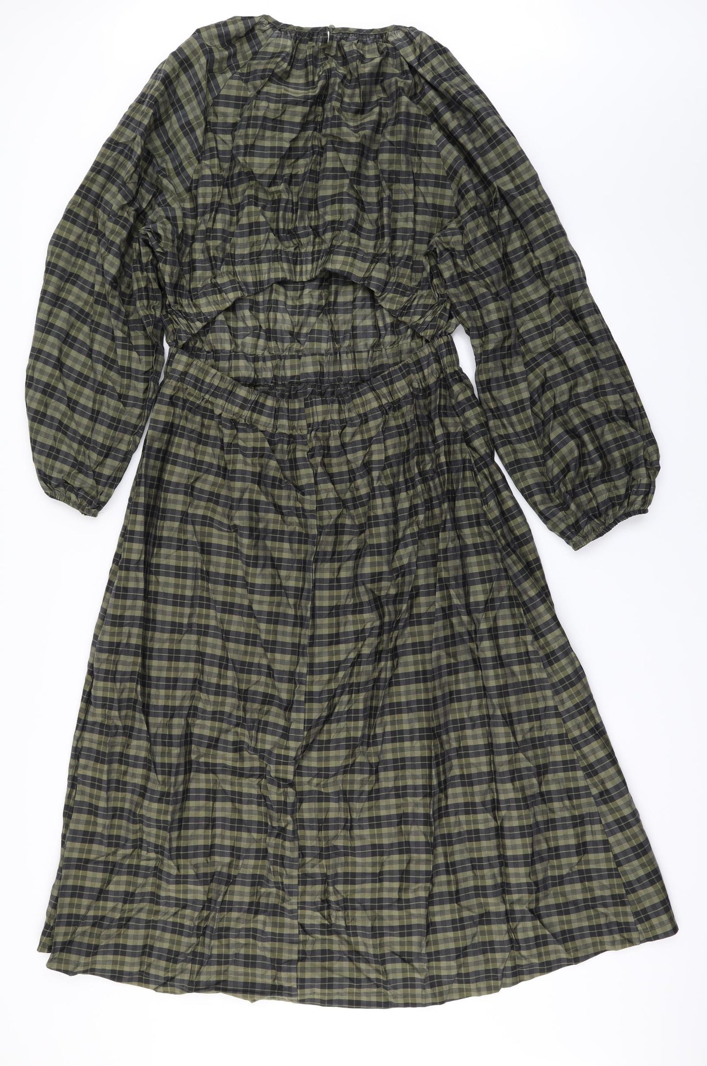 H&M Womens Green Camouflage  A-Line  Size M