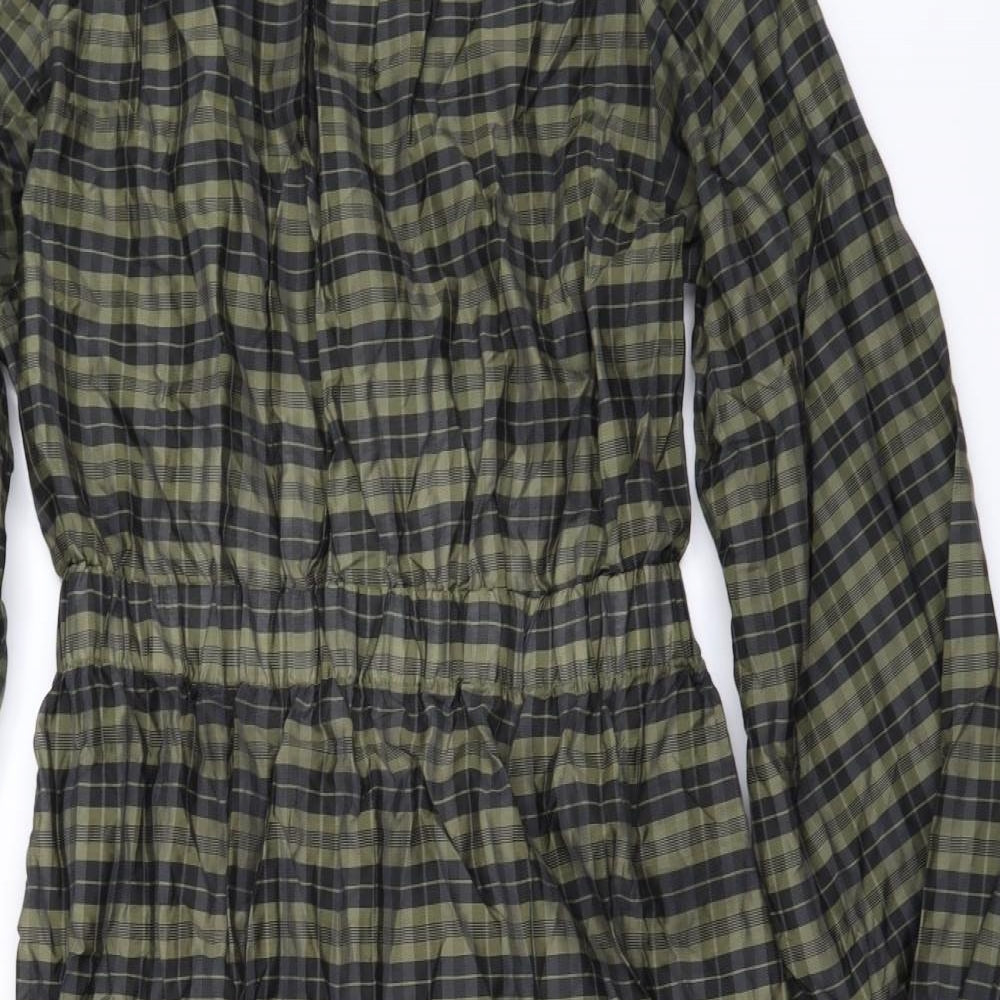 H&M Womens Green Camouflage  A-Line  Size M