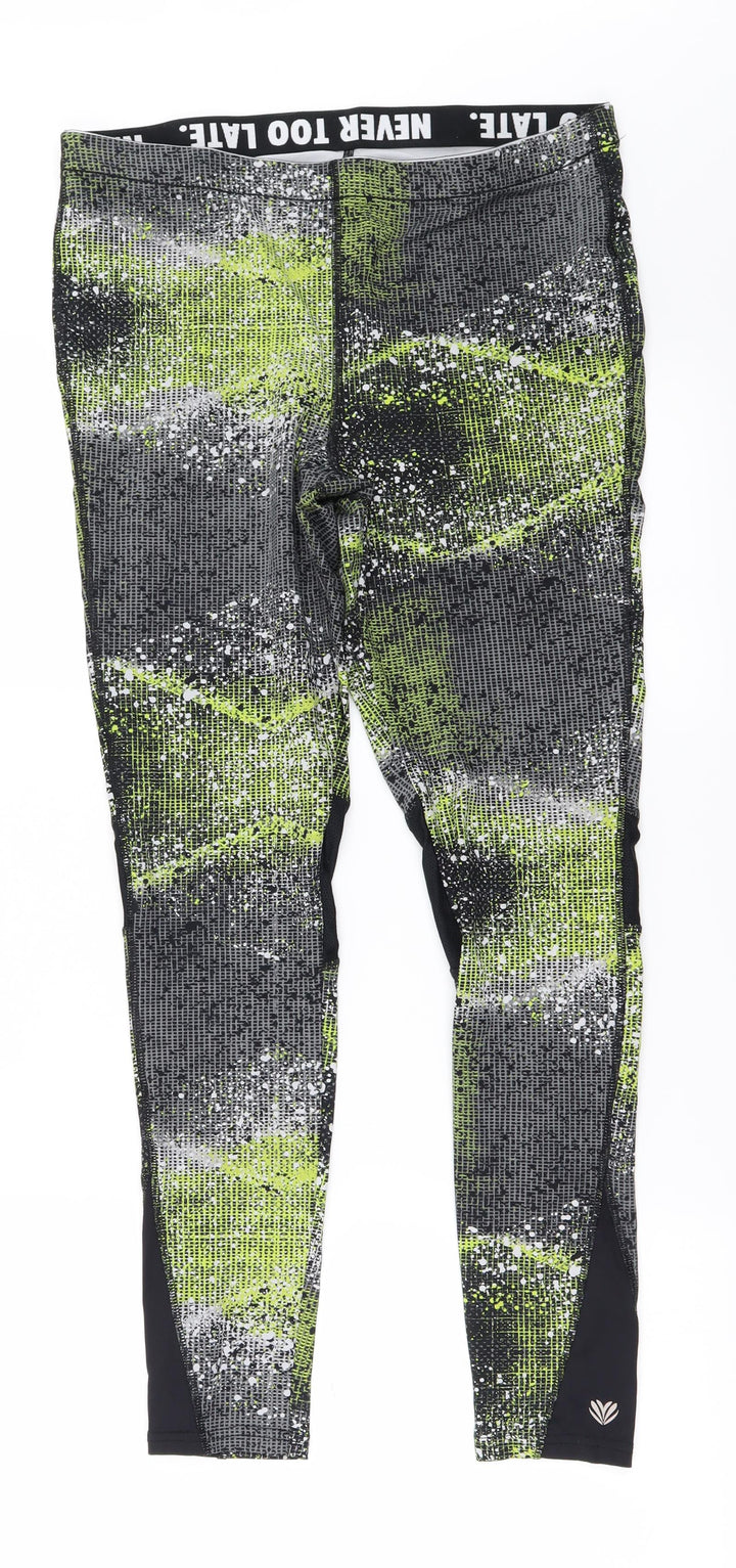 FOREVER 21 Womens Grey Jegging Leggings Size L L25 in