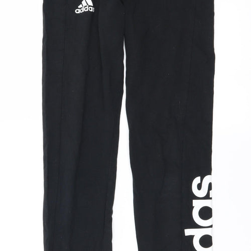 adidas Girls Black   Sweatpants Trousers Size 9-10 Years