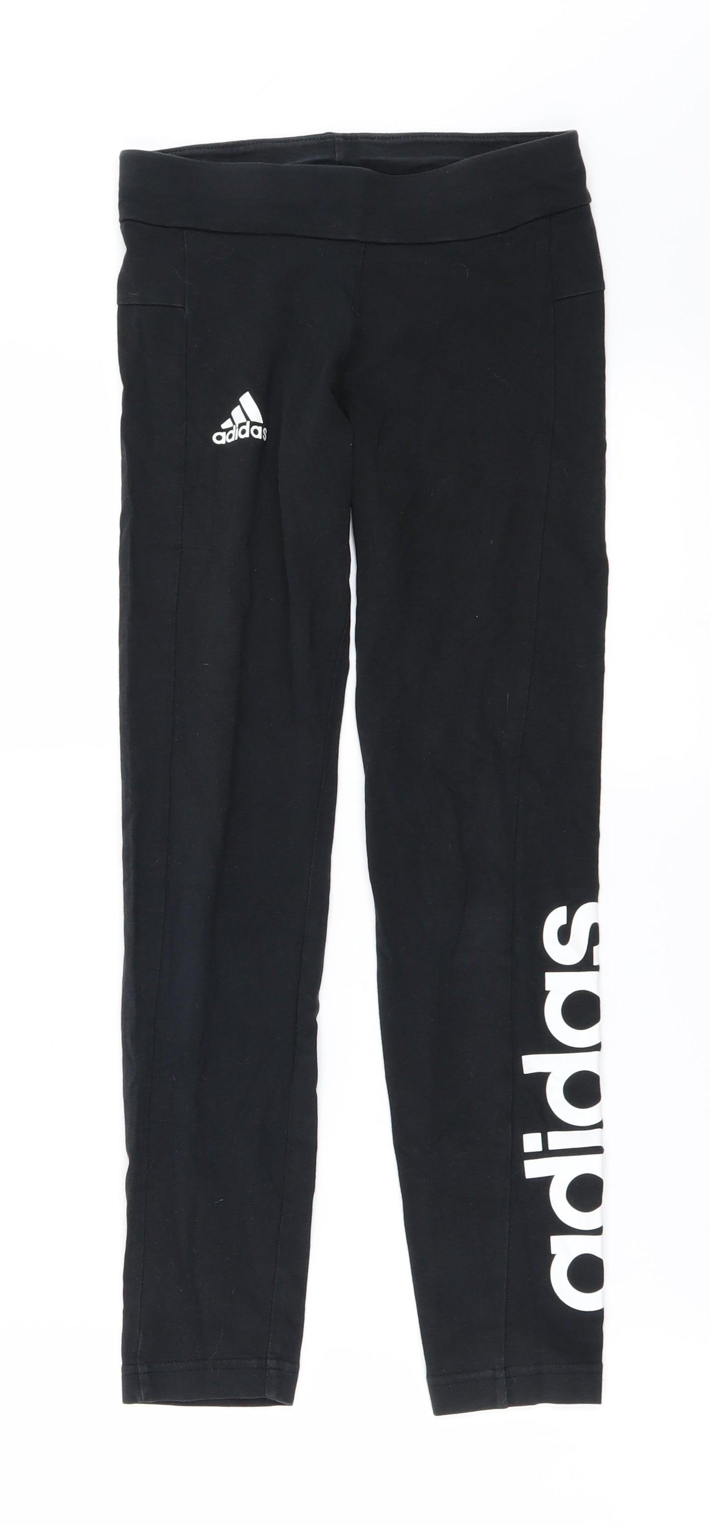adidas Girls Black   Sweatpants Trousers Size 9-10 Years