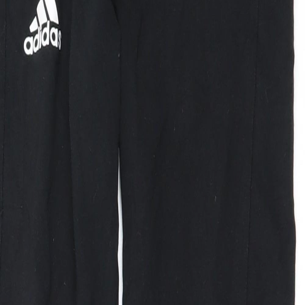 adidas Girls Black   Sweatpants Trousers Size 9-10 Years
