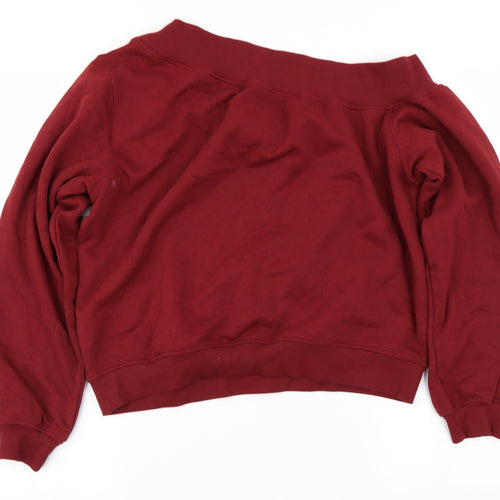 H&M Womens Red   Pullover Jumper Size S
