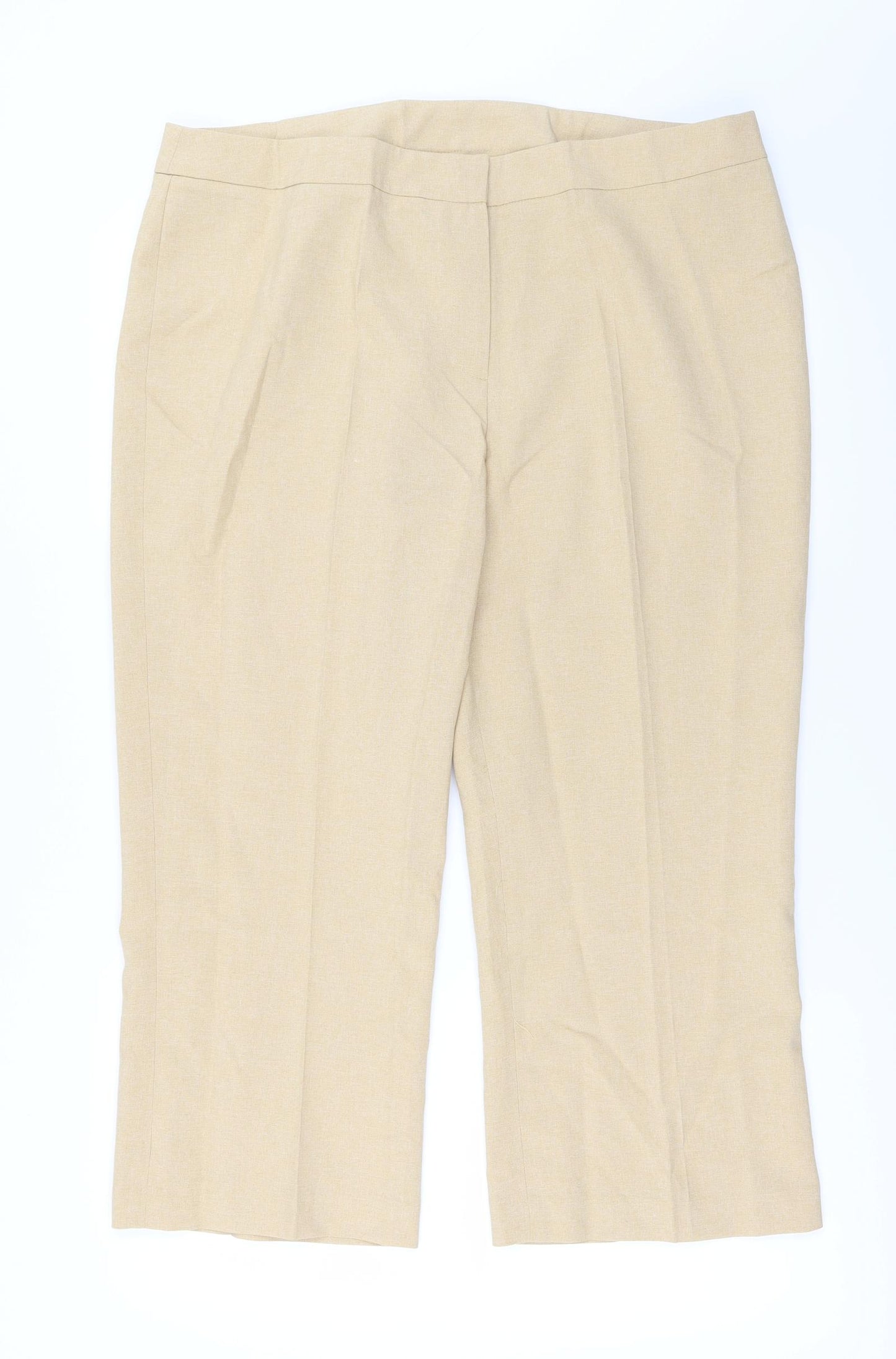 For Woman  Womens Beige   Trousers  Size 18 L23 in