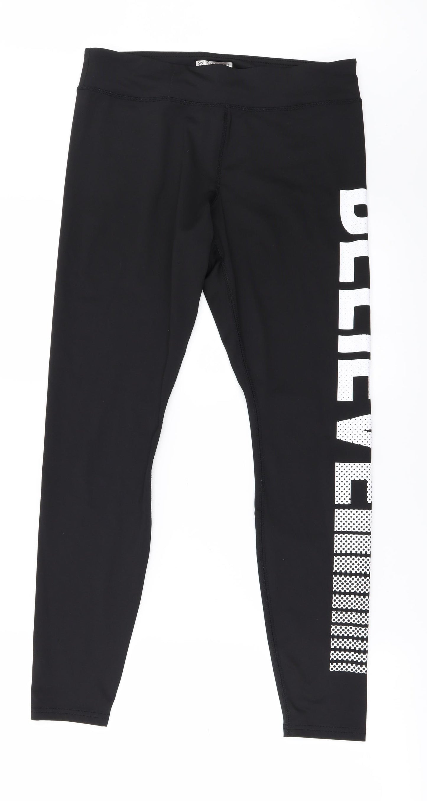 FOREVER 21 Womens Black   Windbreaker Leggings Size L L26 in