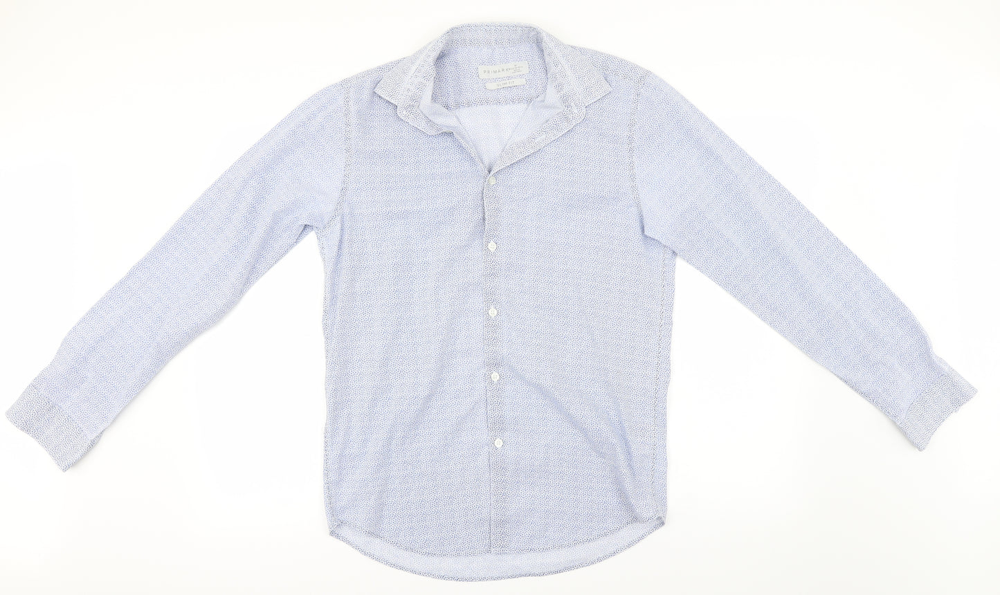 Primark Mens Blue Floral   Button-Up Size M