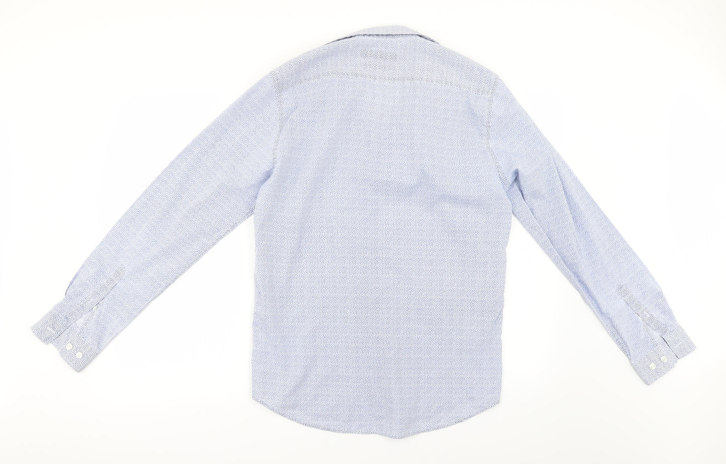 Primark Mens Blue Floral   Button-Up Size M