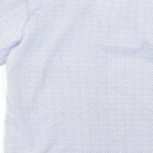 Primark Mens Blue Floral   Button-Up Size M
