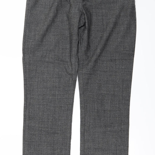 MINUET  Womens Grey   Trousers  Size 14 L26 in