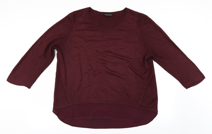 Dorothy Perkins Womens Purple Pullover Jumper Size 16
