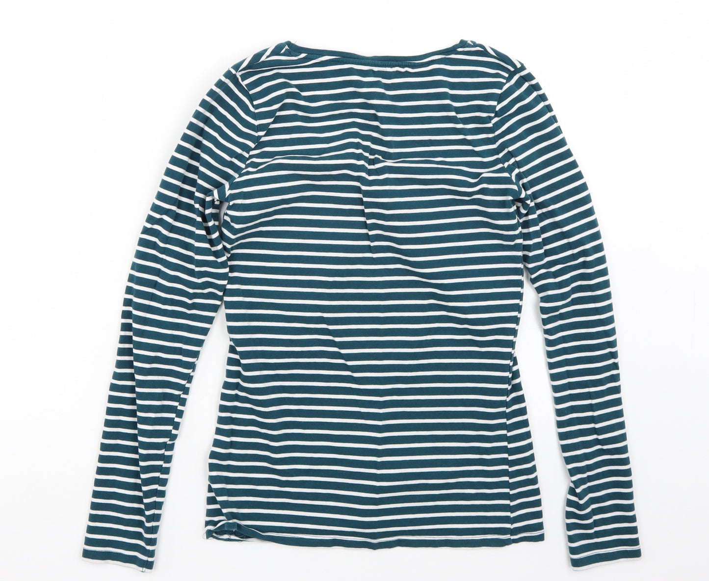 Primark Womens Green Striped  Basic T-Shirt Size 8