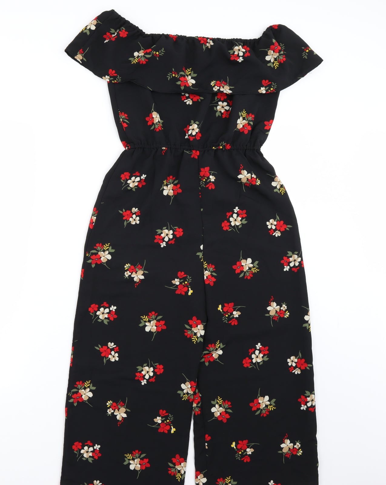 Newlook Girls Black Floral  Jumpsuit One-Piece Size 13 Years