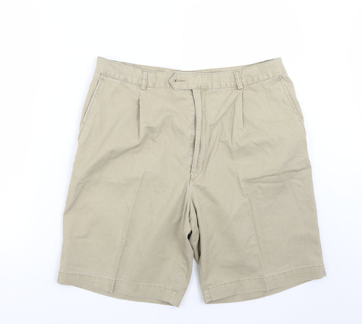 Mode Womens Beige Bermuda Shorts Size 36