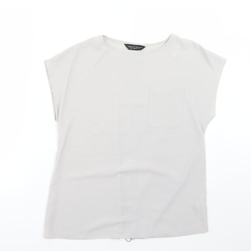 Dorothy Perkins Womens Grey   Basic T-Shirt Size 10