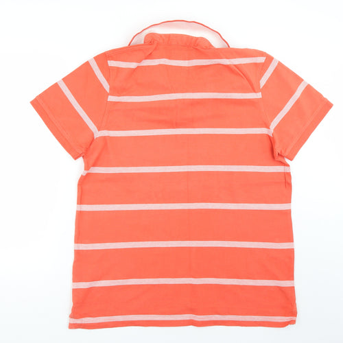 Lee Cooper Mens Orange Striped   T-Shirt Size XL