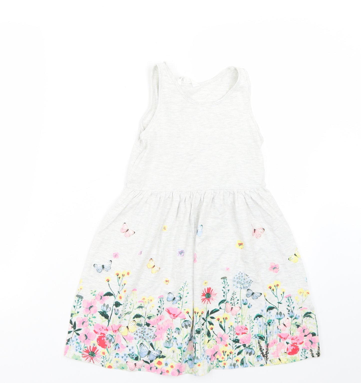 H&M Girls Grey   A-Line  Size 7 Years