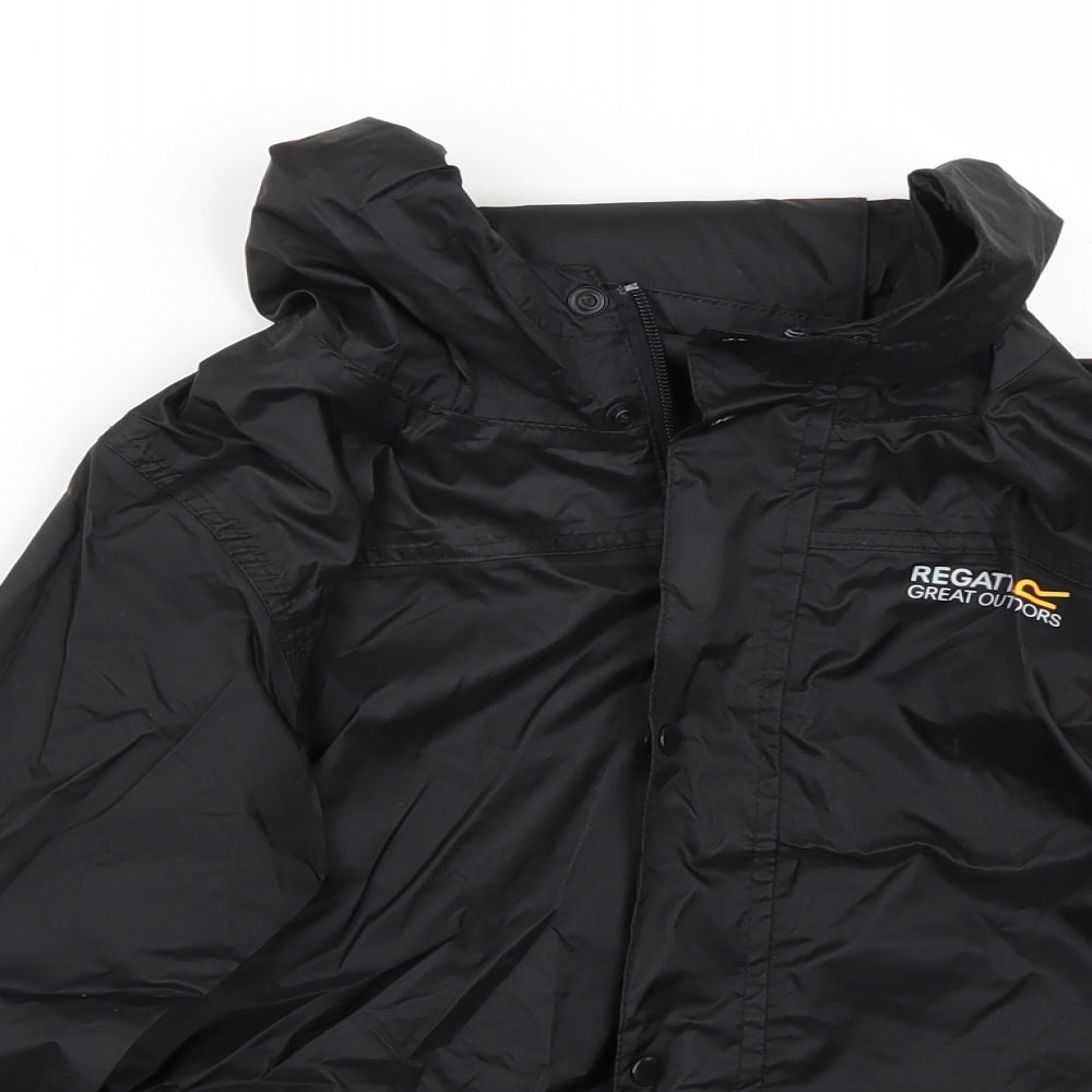 Regatta Boys Black   Jacket Coat Size 9-10 Years