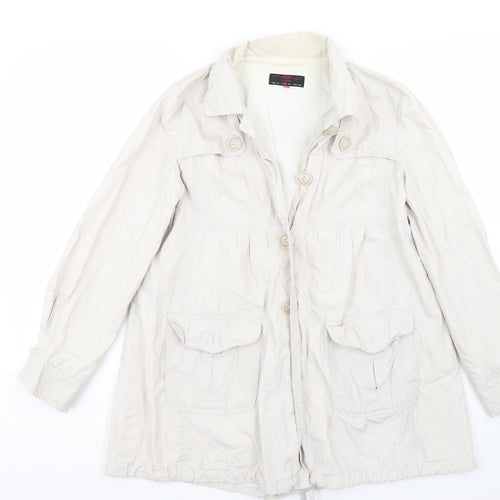 Newlook Womens White   Jacket Coat Size 10