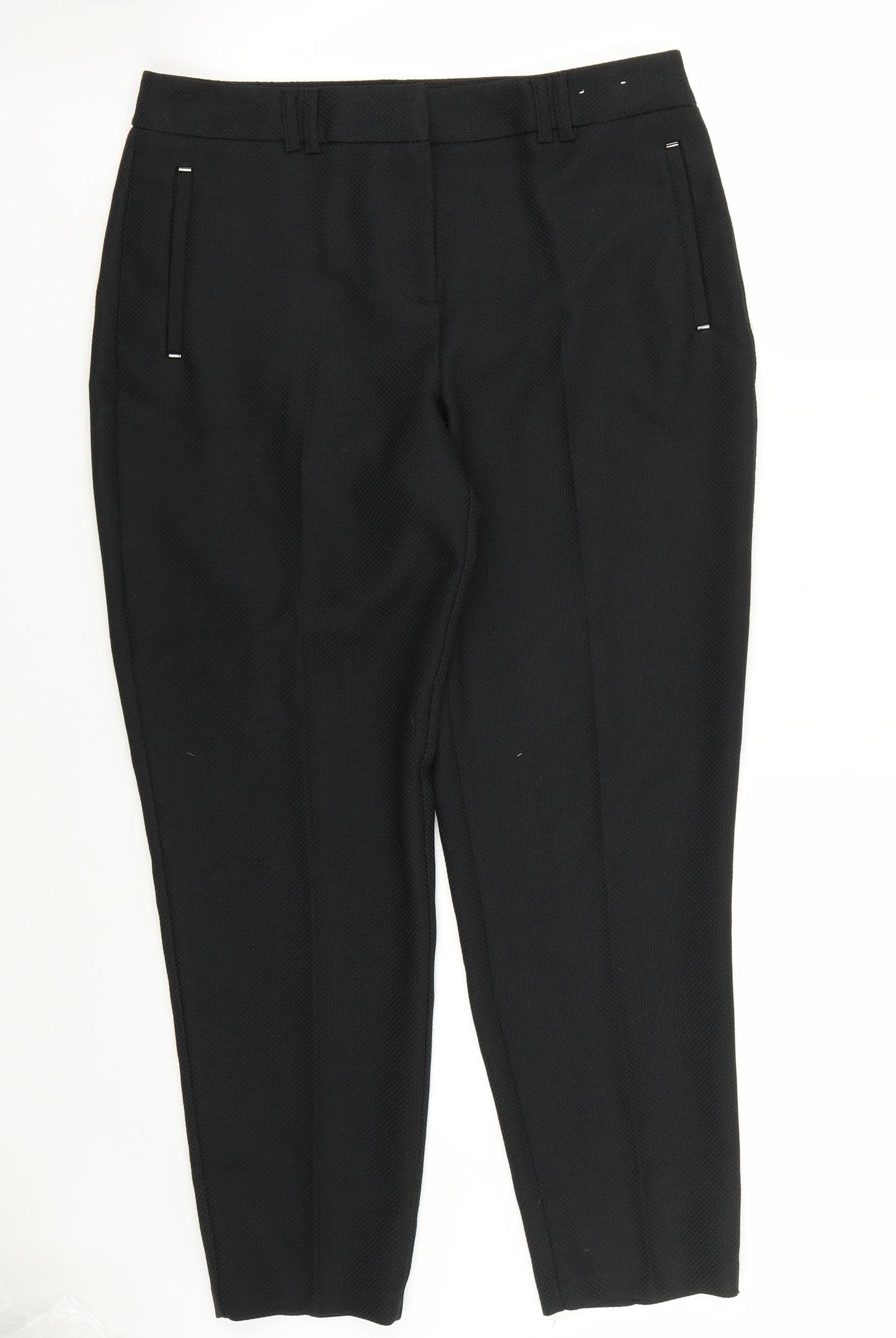 Dorothy Perkins Womens Black   Trousers  Size 10 L26 in