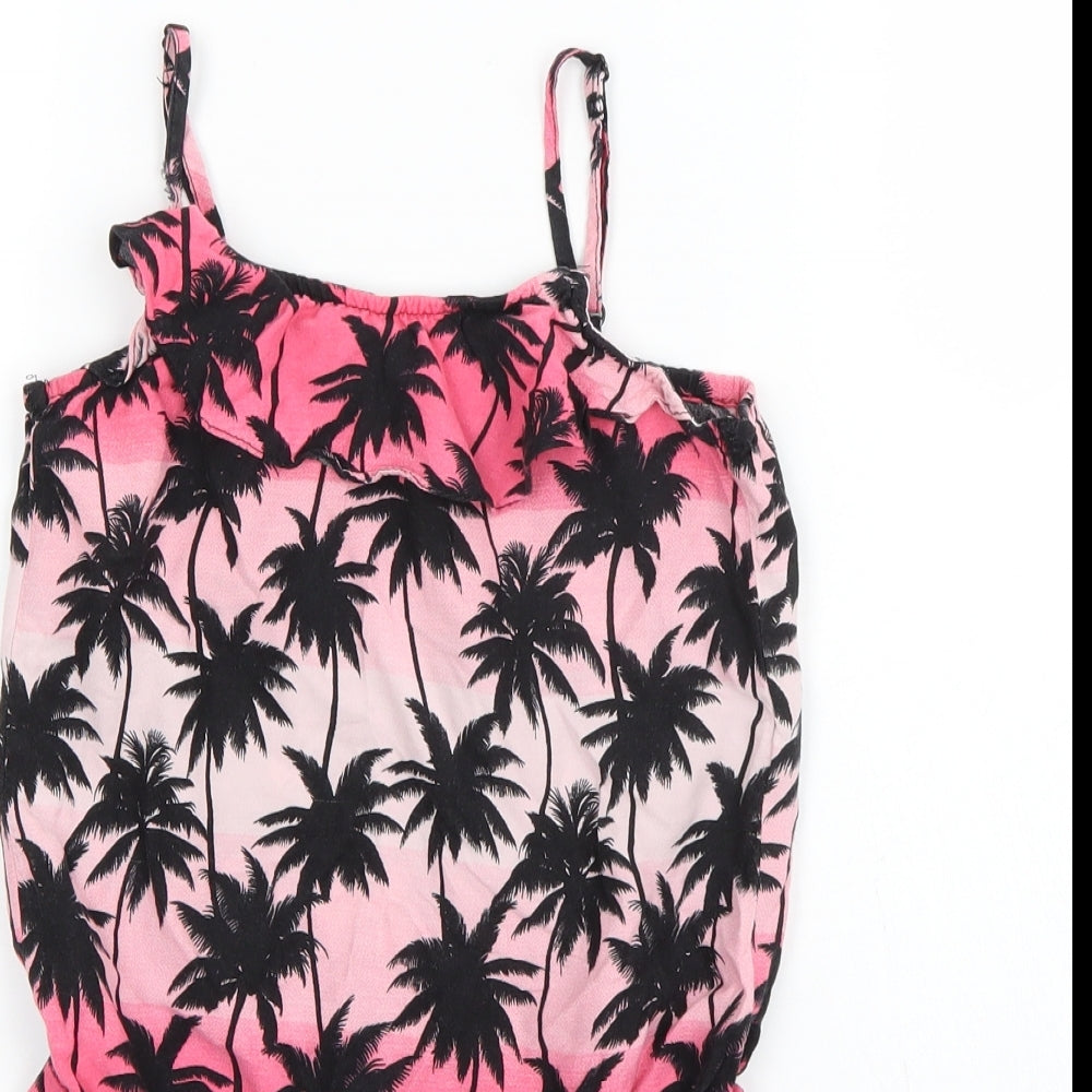 H&M Girls Pink   Playsuit One-Piece Size 9 Years