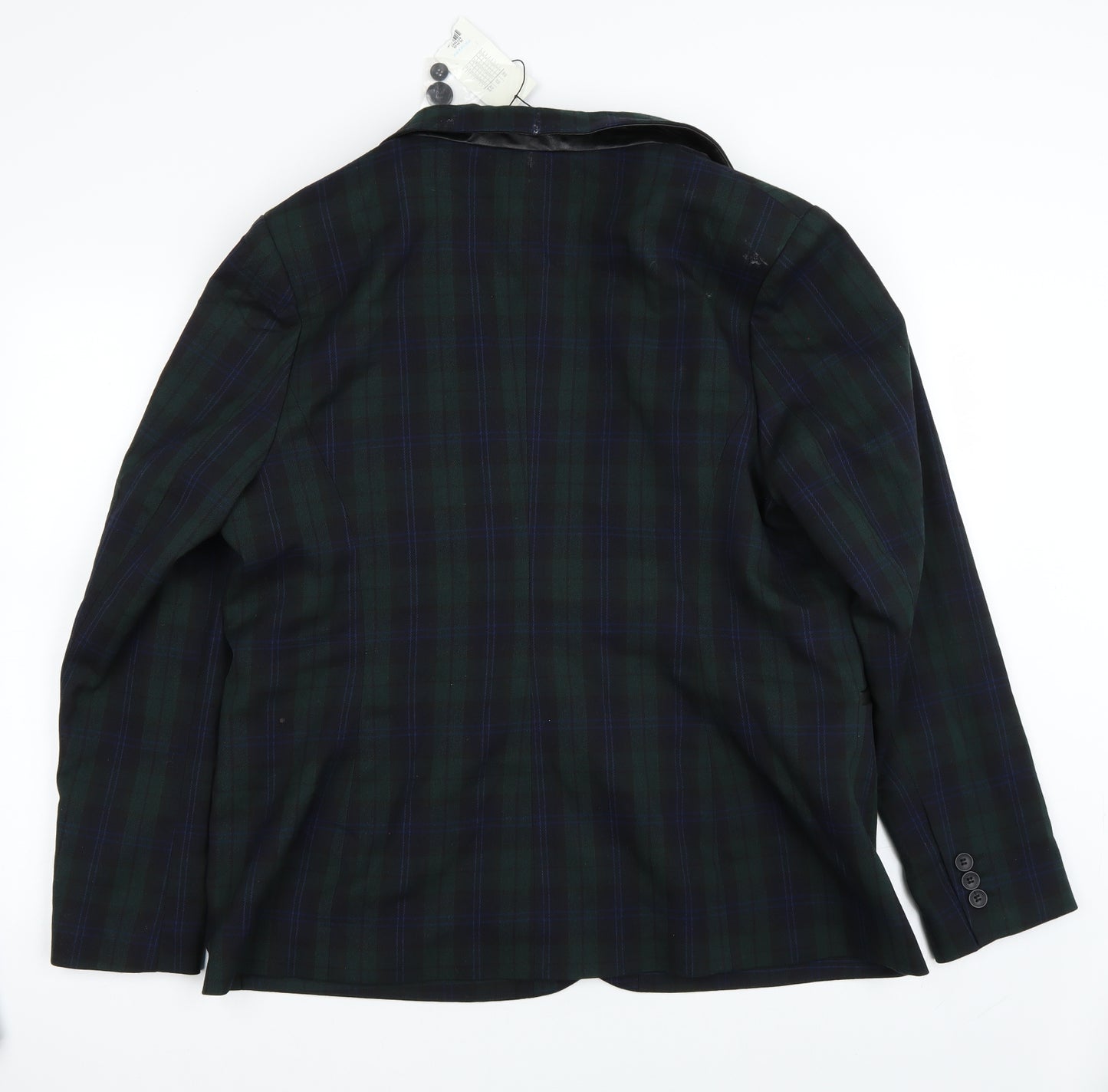 Primark Womens Green Check  Jacket Blazer Size 20