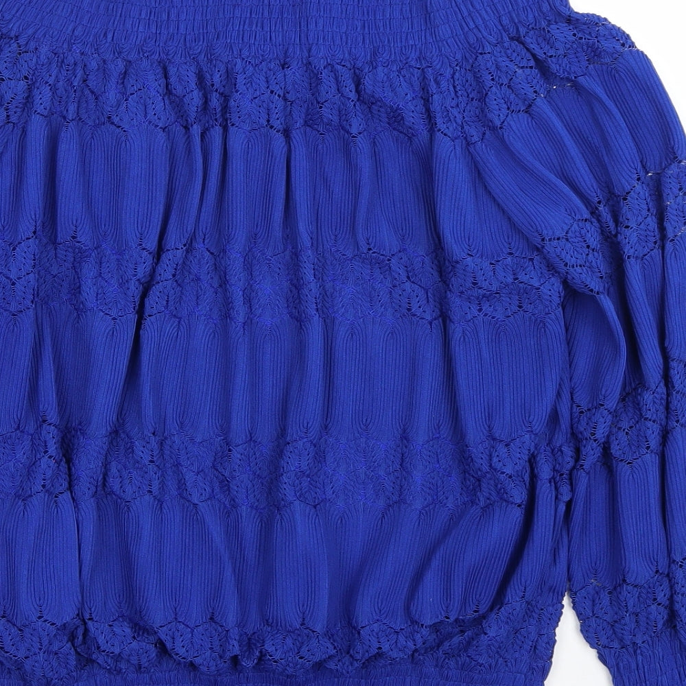 Lovedrobe Womens Blue   Basic Blouse Size 14