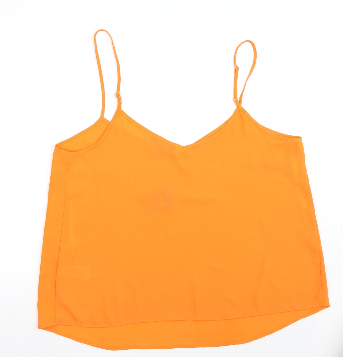 Primark Womens Orange   Basic Tank Size 20