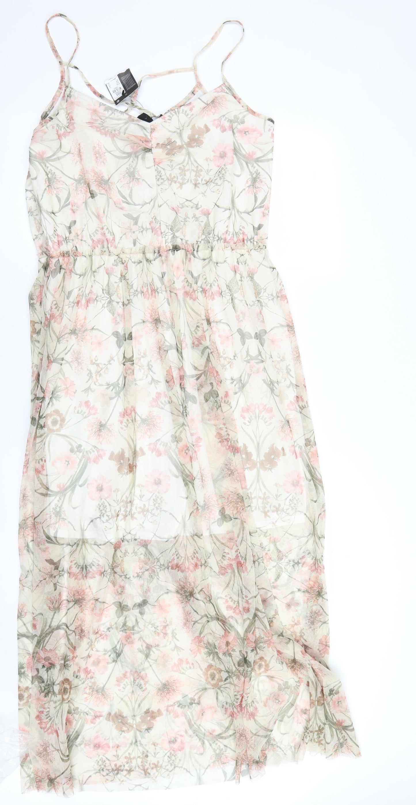 Primark Womens Green Floral  A-Line  Size 18